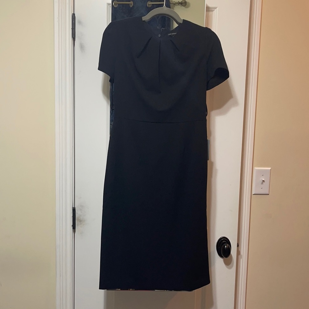 Black dress knee height